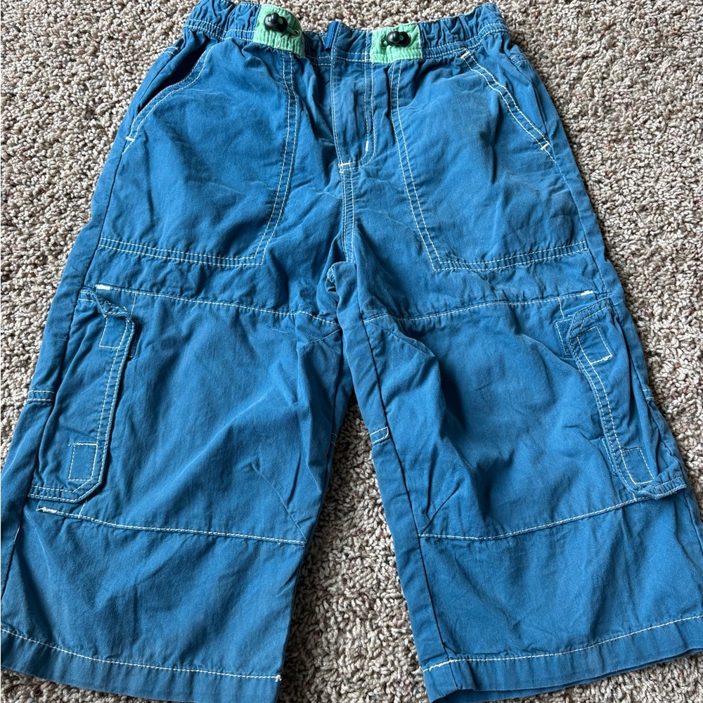 Mini Boden Blue Kids Cargo Shorts